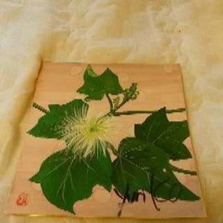 瓜の花の水彩画【送料込み】