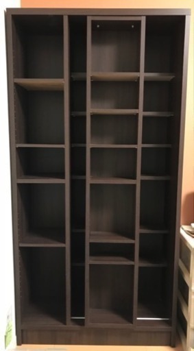 ニトリ スライド本棚 サ*ム様 ニトリ Wスライド本棚（エスタンテW WH）