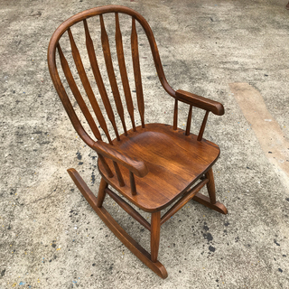 木製ロッキングチェア ブラウン 木製 ロッキングチェア ブラウン