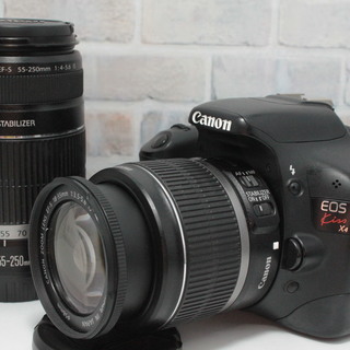 全国送料無料!!011❤手振れ補正Wレンズ!!❤️スマホ転送❣️ KISS X4❤1800万画素