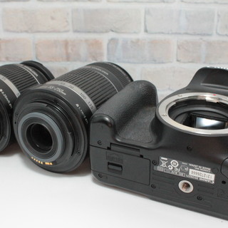 全国送料無料!!011❤手振れ補正Wレンズ!!❤️スマホ転送❣️ KISS X4❤1800万画素