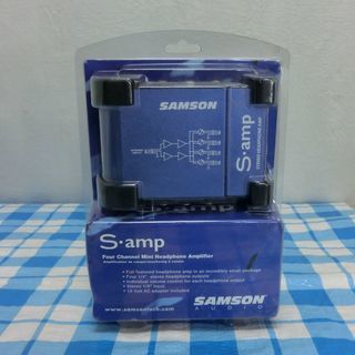 動作品★SAMSON S-amp 4ch ヘッドフォンアンプ