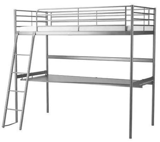 IKEAのシングル ロフトベッド