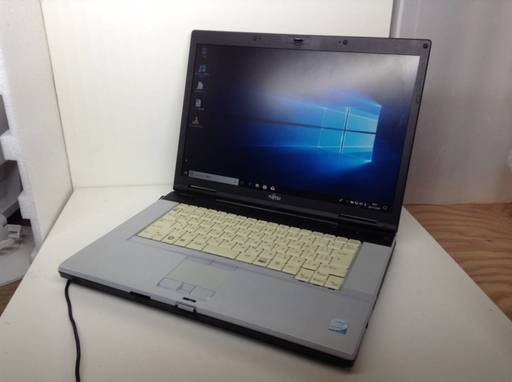 10000円!!Windows10●ネット、ＤＶＤ再生、Youtube対応●富士通　FMV-E8240●Windows10 64bit メモリ4ギガ DVD●Core2 Duo T7100 1.80ギガ HDD80GB●office2013互換対応●G17