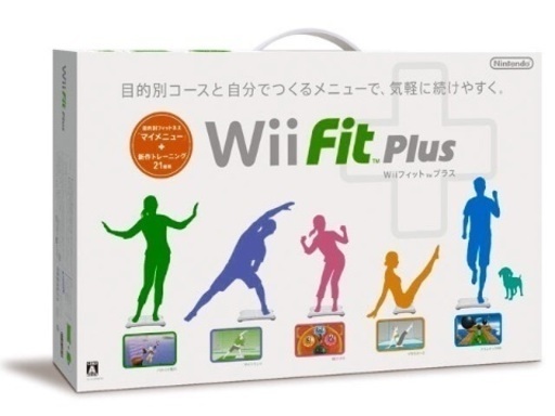 wiiとwii fit plusとwiiリモコン2台とソフト2本セット