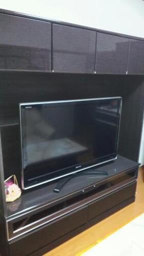 新品収納付きテレビ台