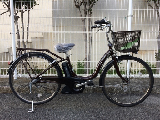 ブリヂストン　アシスタ　新基準　子供乗せ　8,9AH　長生き　茶色　パス　ビビ　神戸市　電動自転車　地域限定