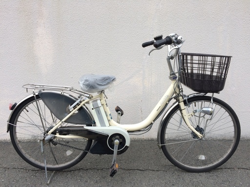 ブリヂストン　アシスタ　新基準　子供乗せ　アイボリー　長生き　24インチ　パス　ビビ　神戸市　電動自転車　地域限定
