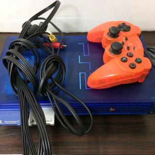 PS2 SCPH-37000オーシャンブルー本体　USED　調布市