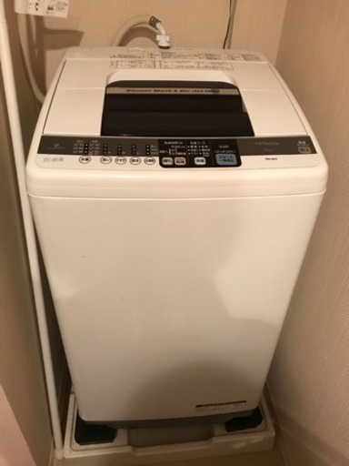 【値下げ！6/14、6/15 木・金夜引き取りに来ていただける方優先！】洗濯機(乾燥機能あり)HITACHI白い約束 6kg