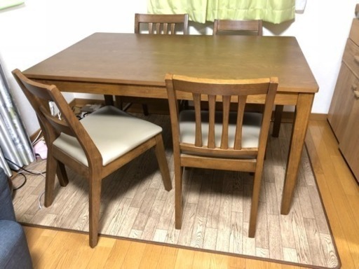 極美品 ダイニングテーブルセット 椅子４脚