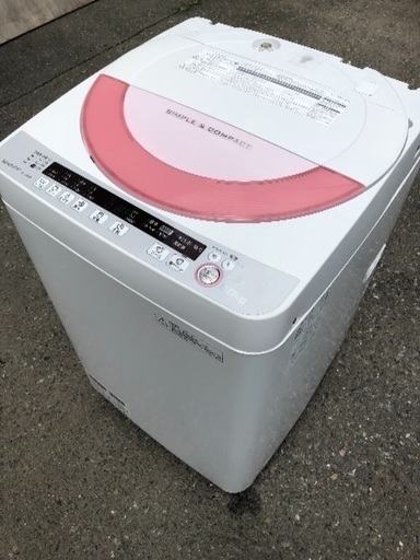 2015年式 6㌔SHARP洗濯機超クリーニング済み✨