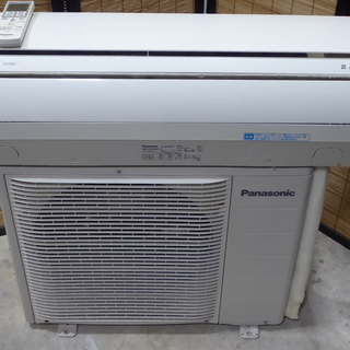 取付込！Panasonic CS-22BLF-W 冷暖房エアコン 2.2Kw 6畳～ 2010年製 3ヶ月保証 完全分解清掃済み！