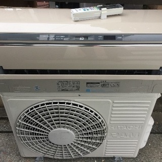 （取引中）◎設置込み、2013年製の日立お掃除エアコン、しろくまくん(〜12畳) RAS-SC28C