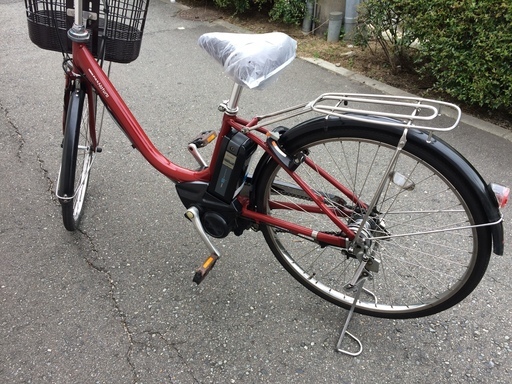 地域限定送料無料　パス　ナチュラ　8,9AH　子供乗せ　赤系　神戸　電動自転車 地域限定送料無料 パス ナチュラ 8,9AH 子供乗せ 赤 神戸市 電動自転車