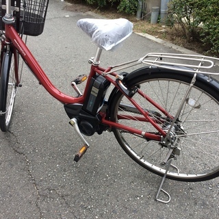 ヤマハ　パス　ナチュラ　新基準　子供乗せ　赤　アシスタ　ビビ　神戸市　電動自転車　地域限定