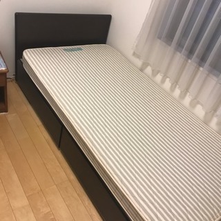 マットレス付きシングルベッド Free Single Size Bed