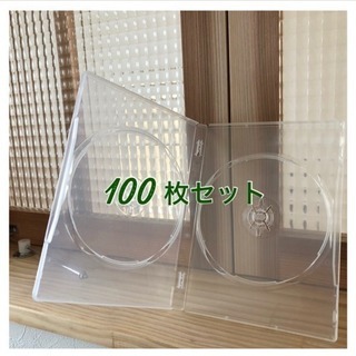 半額にしました☆透明DVDケース2枚組 100枚セット(25枚単...