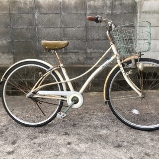 古いけど、現役の自転車