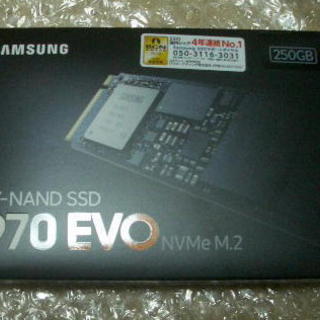 【日本全国発送可】250GB SSD サムスン 970 EVO ...