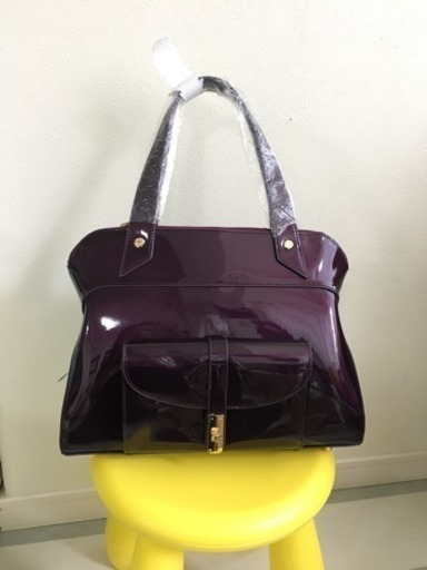 ※新品※アンナマリーAnna Marie ショルダーバッグ パープル(エナメル)