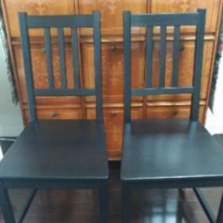 済：椅子2脚　IKEAシックなブラック