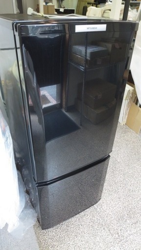 MITSUBISHI 三菱 2ドア 冷凍冷蔵庫 MR-P15W-B ブラック 2013年製 ブラック【5】
