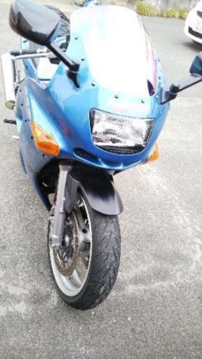 ZZR400　極太リアタイヤ190　ブルー
