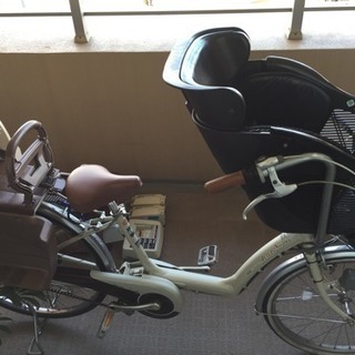 【完了】直_ヤマハ電動アシスト自転車 3人乗れ。変速可
