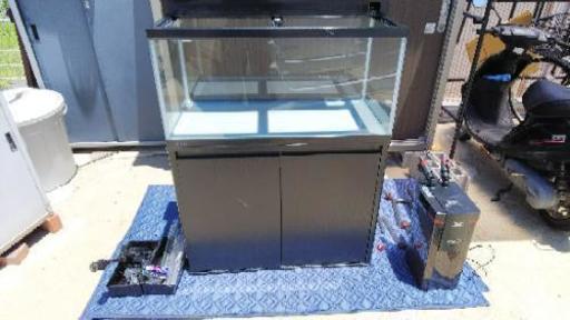 ９０㎝水槽セット　引き取りに来て頂ける方。