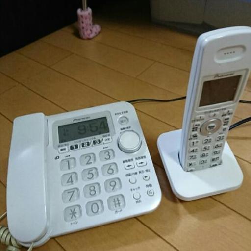 値下げしました！ pioneer ナンバーディスプレイ電話機 小機付き