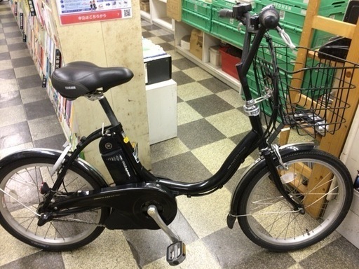 [5441]YAMAHA PAS ヤマハ パス 電動アシスト自転車　20ンチ　内装3段変速　アルミフレーム　ハンドルロック　BAA自転車安全基準適合　ブラック