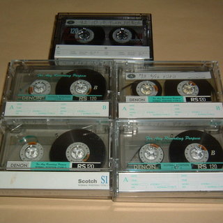中古品　カセットテープ　ＤＥＮＯＮ　Ｃ－１２０ＲＳ　10巻