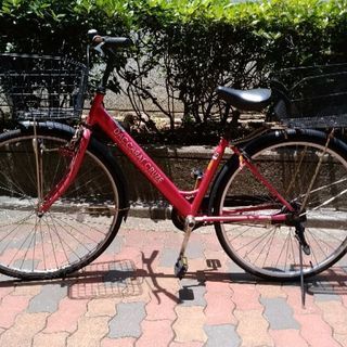 27インチ自転車【ピンク系】