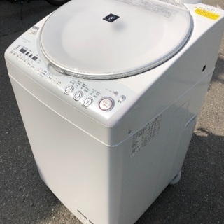 SHARPプラズマクラスター8㌔熱乾燥洗濯機??? 超クリーニング済み✨