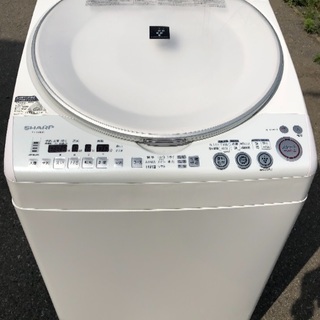 SHARPプラズマクラスター8㌔熱乾燥洗濯機??? 超クリーニング済み✨