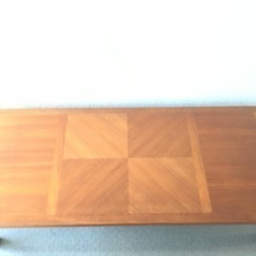 送料無料! 希少 1970年 北欧 ヴィンテージ デンマーク チーク材 パーケット センターテーブル コーヒーテーブル 木製 高級
