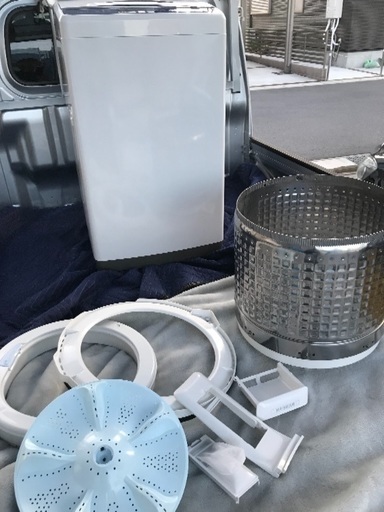 取引中です。2016年製アクア7キロ全自動洗濯機超美品！千葉県内配送無料！設置無料！