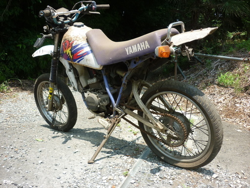 ヤマハ DT50 最終ホワイト モタード 部品取り ジャンク