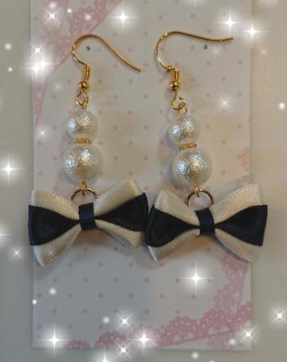 ボーダーりぼんパールピアス キッズイヤリング コミク 都賀の家具の中古あげます 譲ります ジモティーで不用品の処分