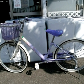 札幌市 ブリヂストン ２２インチ 子供用自転車 パープル 紫 ラ...