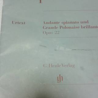 中古楽譜　ショパン  アンダンテ・スピアナートと華麗なる大ポロネ...