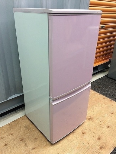 SHARP シャープ 冷凍冷蔵庫　SJ-14X-P ピンク 2012年製 単身 一人暮らし どっちもドア　事務所 店舗などに 動作確認済