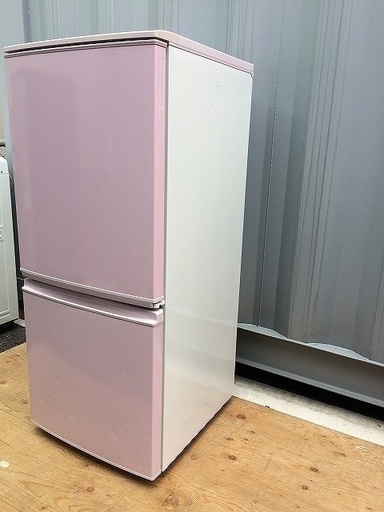 SHARP シャープ 冷凍冷蔵庫 SJ-14X-P ピンク 2012年製 単身 一人暮らし