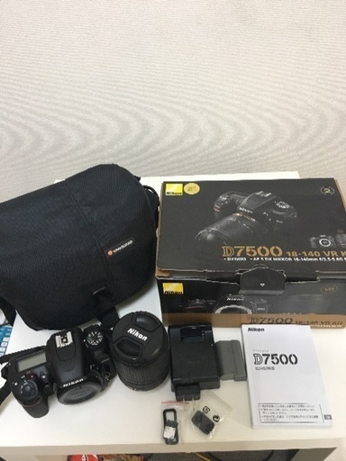 NIKON D7500、カメラバッグ、ストロボ 三点セット