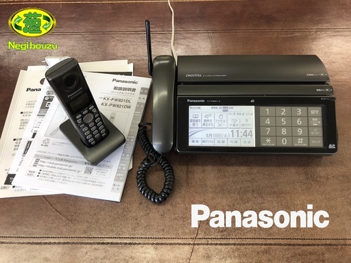 美品■【 Panasonic 】パナソニック おたっくす パーソナルファックス 子機1台付 KX-PW821DL