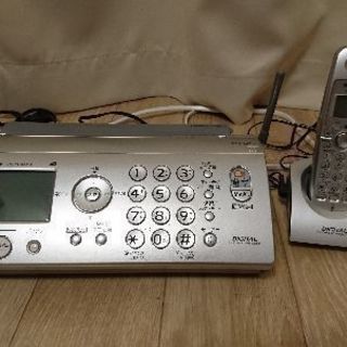 バナソニック子機２台付き普通紙ファックス電話