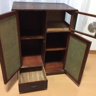 購入者確定]□アンティークな和家具 レトロ 小型茶箪笥 水屋 骨董