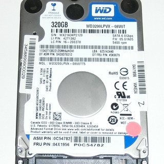 ハードディスク 2.5インチ 320GB SATA WD3200...