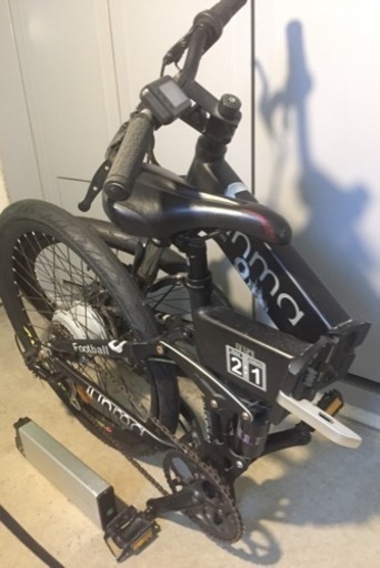 HONBIKE電動アシスト自転車 折りたたみ式 黒 - メルカリ